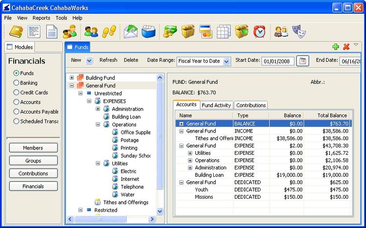 CahabaWorks Free Church Maangement Software