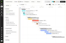 Houzz Pro: Schedule Gantt View