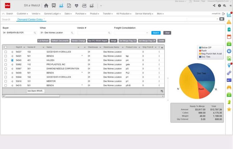 Infor CloudSuite Distribution Demand Planning