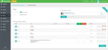 Procurify: Receive Details