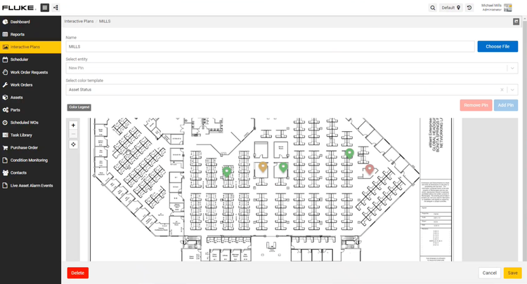 eMaint CMMS Interactive Floorplans