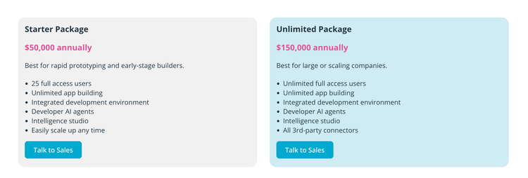 Nextworld EAP Pricing Packages
