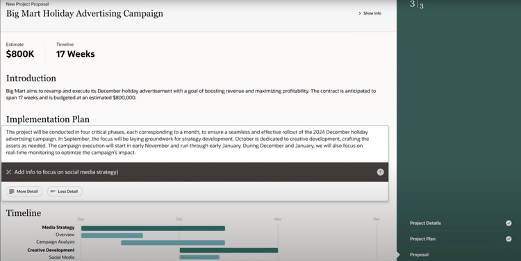 Oracle Cloud ERP Revised Implementation Plan