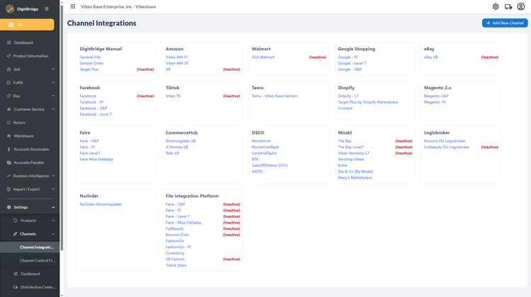 DigitBridge Channel Integrations