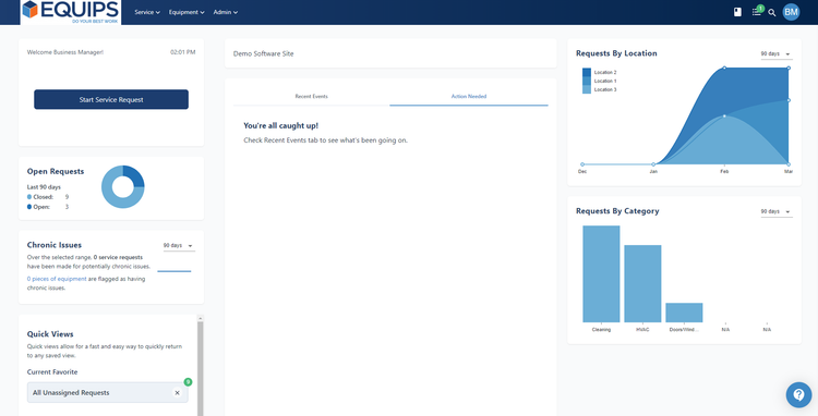 Equips Service Request Center