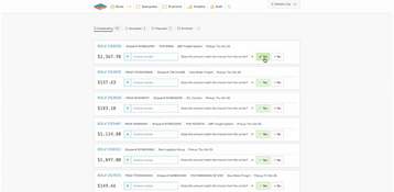 Freightview: Outstanding Invoices