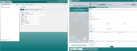 Latitude WMS: Vendors