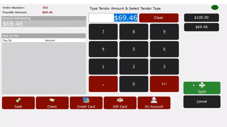 Payment processing with Restaurant Pro Express